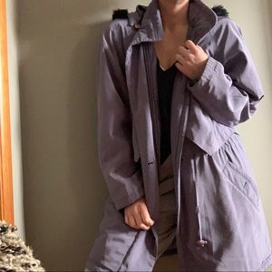 Vintage Utex winter coat in dusky purple